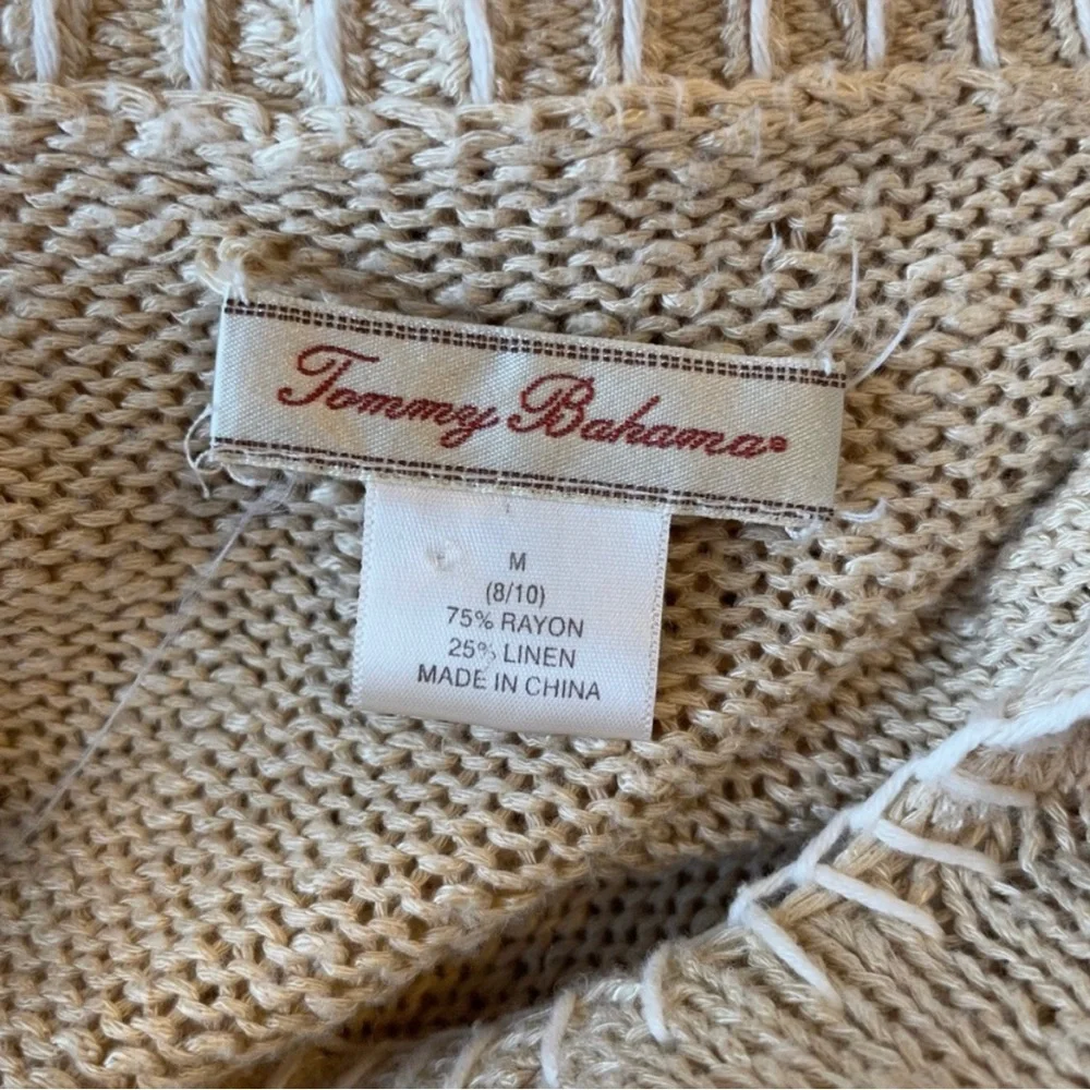 Tommy Bahama Cream Knitted Sweater| Size: M - Picture 5 of 6